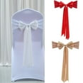 thumbnail image 2 of BQBQERT 1/6PCS Chair Sashes Chair Back Cover Ribbon for Wedding Chair Back Decoration, 2 of 21