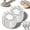 10Pcs, variant on Aluminum Foil Food Covers 20 cm Reusable Pop Up Elastic Fit Heat Resistant up to 110 C for Refrigerator Storage