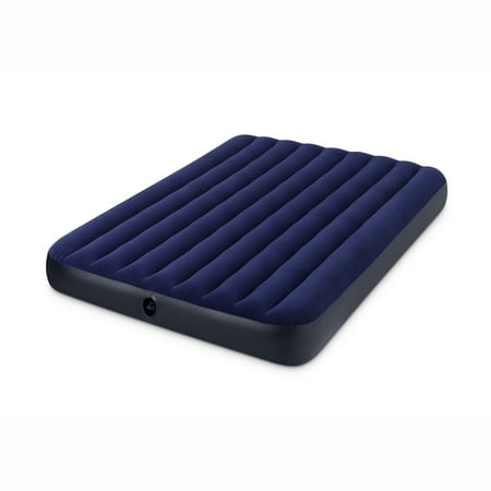 Intex 8.75" Classic Downy Inflatable Airbed Mattress, Queen