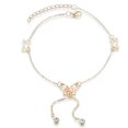 thumbnail image 1 of Butterfly Anklet Hollow Tassel Rhinestone Ankle Bracelet Foot Chain for Girls, 1 of 10