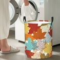 thumbnail image 5 of Rateoe Fall Maple Leaves Pattern Round Laundry Hamper Basket, Tall Hamper Basket for Blanket Storage, Nursery Clothes Hamper for Laundry in Bedroom and College Dorm-Small, 5 of 6