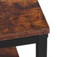 thumbnail image 6 of ZENSTYLE 39" Coffee Table Wood Side End Table with W/2 Tier Storage Shelf for Living Room Brown, 6 of 8
