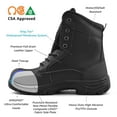 thumbnail image 4 of Tiger Safety CSA Men's Work Boots Steel Toe Waterproof Leather 7888, 4 of 7