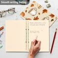 thumbnail image 4 of FORMRS 1-Subject Spiral Notebook 8" x 5" College Ruled 60 Refillable Sheet A5 Hard Cover, Fall Mug Pattern, 4 of 7