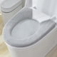 thumbnail image 5 of Toilet Seat Cover Bathroom Soft Thicker Warmer With Snaps Fixed Stretchable Washable Fiber Cloth Toilet Seat Covers Pads Reusable Easy Installation Cleaning, 5 of 8