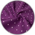 thumbnail image 7 of Dotty Necktie and Pocket Square Set for Men Dark Magenta Purple Plum White Dots Mens Tie Extra Long 63", 7 of 7