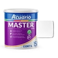 thumbnail image 1 of Pintura Premium Acrílica Modificada Exteriores Interiores Pinturas Acuario Master 15 Años 1 Litros Blanco Mate, 1 of 1