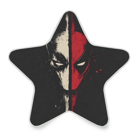 WOBOGO Deadpool and Wolverine LED Star Night Light 0.2 Watt Wall Plug Dusk to Dawn Auto Switch Adjustable Brightness Soft White Light