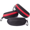 thumbnail image 1 of HAHDAXIA 3 Pack Sunglasses Case, Portable Travel Zipper Eyeglasses Case Hook, 1 of 6