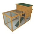 thumbnail image 4 of Pawhut 72 in. Deluxe Wooden Chicken Coop Hen House with Outdoor Run, 4 of 6