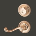 thumbnail image 2 of Renovators Supply Ornate Traditionally Roped Brass Door Lock Set Complete Kit w/Roped Lever Handles 4" Long, 2" Proj., 2 3/8" Backset, 2 of 2