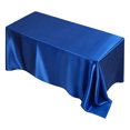 thumbnail image 2 of Royal Blue Satin Tablecloth with Smooth Polyester Fabric, 57X84 Inch, for Wedding Banquet and Party Decor, 2 of 4