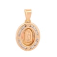 thumbnail image 1 of Medalla Virgen DE Guadalupe Casa del Anillo Oro Sólido 14K 1.3 cm, 1 of 3