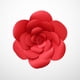 thumbnail image 3 of KAKOWELY 1 pieza de 20 cm de flores de papel 3D para decoración de pared, ideal para fiestas, hogar, bodas (rojo rubí)., 3 of 5