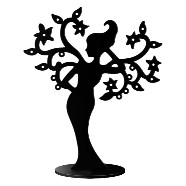 TISHITA Earring Display Stands Jewelry Organizer Stand Earinging Rack Hanging Holder for Black