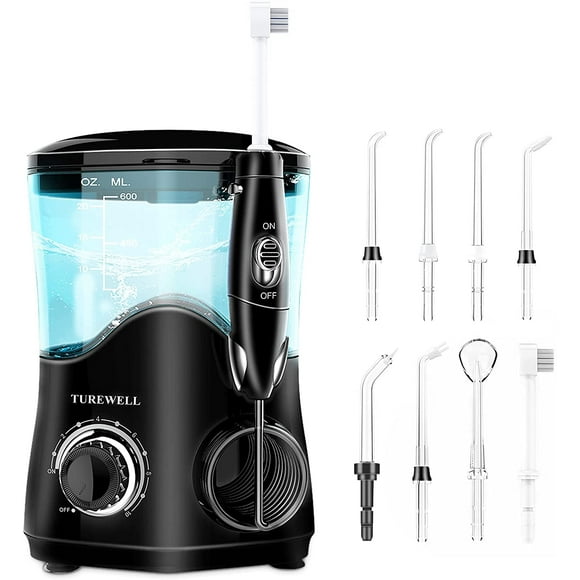 TUREWELL Water Dental Flosser Oral Irrigator for Teeth/Braces,10 Pressure Levels