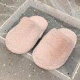 thumbnail image 6 of Kids Solid Color House Slippers, Boys Girls Simple Plain Fuzzy Open Back Indoor Slippers Warm Winter Home Slippers for Little Child to Big Kids 5.5-12 Years, 6 of 6