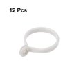 thumbnail image 3 of Unique Bargains Curtain Rings Plastic Drapery Ring with Snap Closure for Curtain Rods White 12 Pcs, 3 of 3