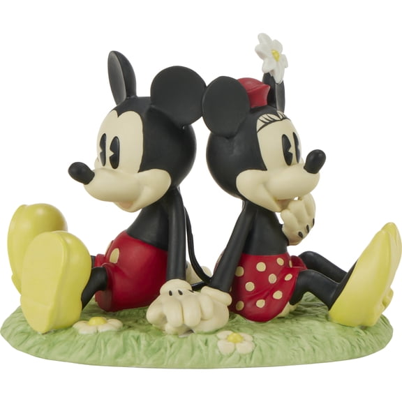 Disney You’re My Happy Place Mickey Mouse And Minnie Mouse Precious Moments Figurine, Count 1