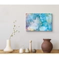 thumbnail image 3 of wall26 Canvas Print Wall Art Teal, Yellow &amp; Orange Watercolor Smoke Collage Abstract Shapes Digital Art Modern Art Bohemian Colorful Multicolor Ultra for Living Room, Bedroom, Office - 16"x2, 3 of 5