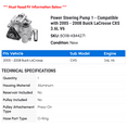 thumbnail image 2 of Power Steering Pump 1 - Compatible with 2005 - 2008 Buick LaCrosse CXS 3.6L V6 - Autopart Premium, 2 of 2