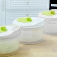 thumbnail image 5 of kibhous Salad Spinner Vegetable Dryer, 3.4 Quart Fruit Veggie Bowl Lockable Colander Basket and Lid with Drawcord Switch, 5 of 6