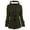 Green, variant on UJNDER Women Solid Color Horn Buttons Cardigan Padded Hooded Coat Jacket Overcoat Thickened Quilted Winter Coats for Women Coffee XXXL