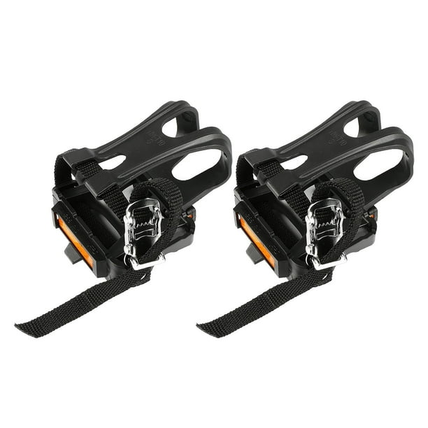 Pedales de Bicicleta Livianos con Correas de Clip para Los Dedos Bicicleta de Carretera Bicicleta Bicicleta Fija Sunnimix Clips y correas para pedales de bicicleta