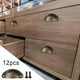 thumbnail image 3 of Paquete de 12 tiradores planos negros para cajones, para armarios, tazas, herrajes de cocina y gabinetes. Bronce verde, 3 of 9