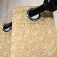 thumbnail image 3 of Ambesonne Shabby Flora Grommet Curtain, Romantic Rose Petal, 50" x 96", Pink and Yellow, 3 of 6