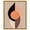 Gold Frame, variant on Compass Canvas Modern Midcentury by Art Remedy, Silver Frame, 16" x 20"