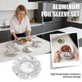 thumbnail image 4 of Insulated Food Covers, 30 Pack Reusable Bowl and Plate Covers with Elastic, Aluminum Foil Lined to Keep Food Warm, Perfect for Parties, Potlucks, and Thanksgiving B, 4 of 6