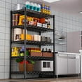 thumbnail image 2 of 5-Wire Shelving Metal Storage Rack Adjustable Shelves,17.7" D×47.3" W×72.3" H Standing Storage Shelf Units for Laundry Bathroom Kitchen Pantry Closet, 2 of 6