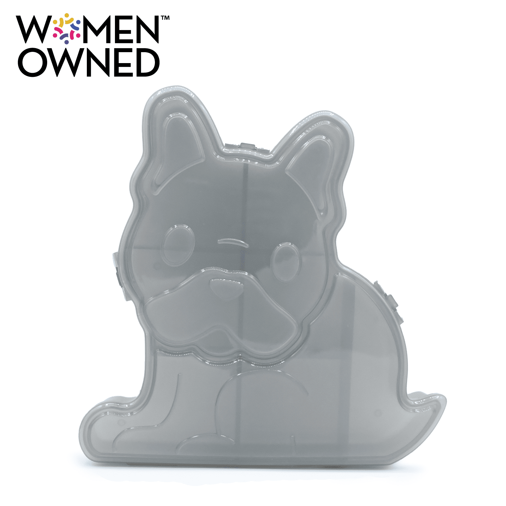 Melii Toddler Snack Cup, BPA-Free, Bulldog, Gray