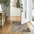 thumbnail image 2 of ODIKA 2'x3' Washable Accent Rug Pet Friendly, Bedside Mat Abstract Beige Marbled Swirl Neutral Watercolor Gradient Large Flowing Dynamic for Bedroom, Nursery, RV, 2 of 7