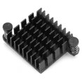 Electronic Heat Dissipation Cooling Fin Aluminum Heat Sink With Pass Hole And Nails 261026mm 1458