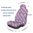 thumbnail image 3 of Daiia colorful Skull flower Printed Car Seat Cover - Waterproof & Sweatproof - Universal Fit, Machine Washable, Non-Slip - Seat Protector for Car, Truck, SUV, Van (1 Pack), 3 of 5