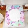 thumbnail image 5 of Feelyou Kawaii Butterfly Queen Sheet Sets, Rainbow Galaxy Bed Set, 4 Pieces, 5 of 7