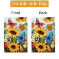 thumbnail image 4 of VOCHIC Welcome Summer Spring Floral Garden Flag 12x18 Double Sided, Burlap Small Vertical Sunflower Butterfly Garden Yard Flags for Seasonal Outdoor House Decoration (ONLY FLAG), 4 of 6