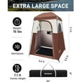 thumbnail image 4 of KingCamp Shower Tent, Portable Camping Bathroom Tent with 5 Gallon Solar Heated Bag, Outdoor Privacy Changing Room Tent, Privacy Shelter for Toilet, Dressing Outdoor Camping, Hiking, 4 of 9