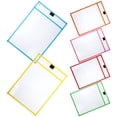 thumbnail image 2 of 6 protectores de hojas transparentes, fundas de papel para hojas sueltas, bolsas protectoras para archivos (color aleatorio), 2 of 8