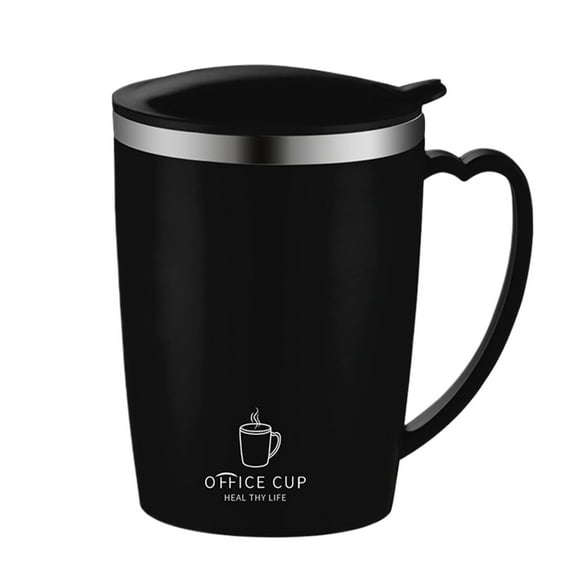 Bearachild Taza de café Tapa a prueba de fugas Tamaño portátil Idea de regalo Múltiples opciones de color Tazas fáciles de limpiar Juegos de servir café y té Negro