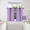 LILAC, variant on Gorgeous Home Linen 2pc Set Versatil Short Curtain Grommet Thermal Blackout Window Tier Unlined Panels 28"x36" Each Piece Solid Color Lilac