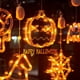 thumbnail image 3 of Luces de ventana de Halloween, lámpara de calabaza, Araña, murciélago, ojo fantasma, tapa, telaraña, LED, ventosa, lámpara de decoración de Ambiente, 2024, 3 of 4
