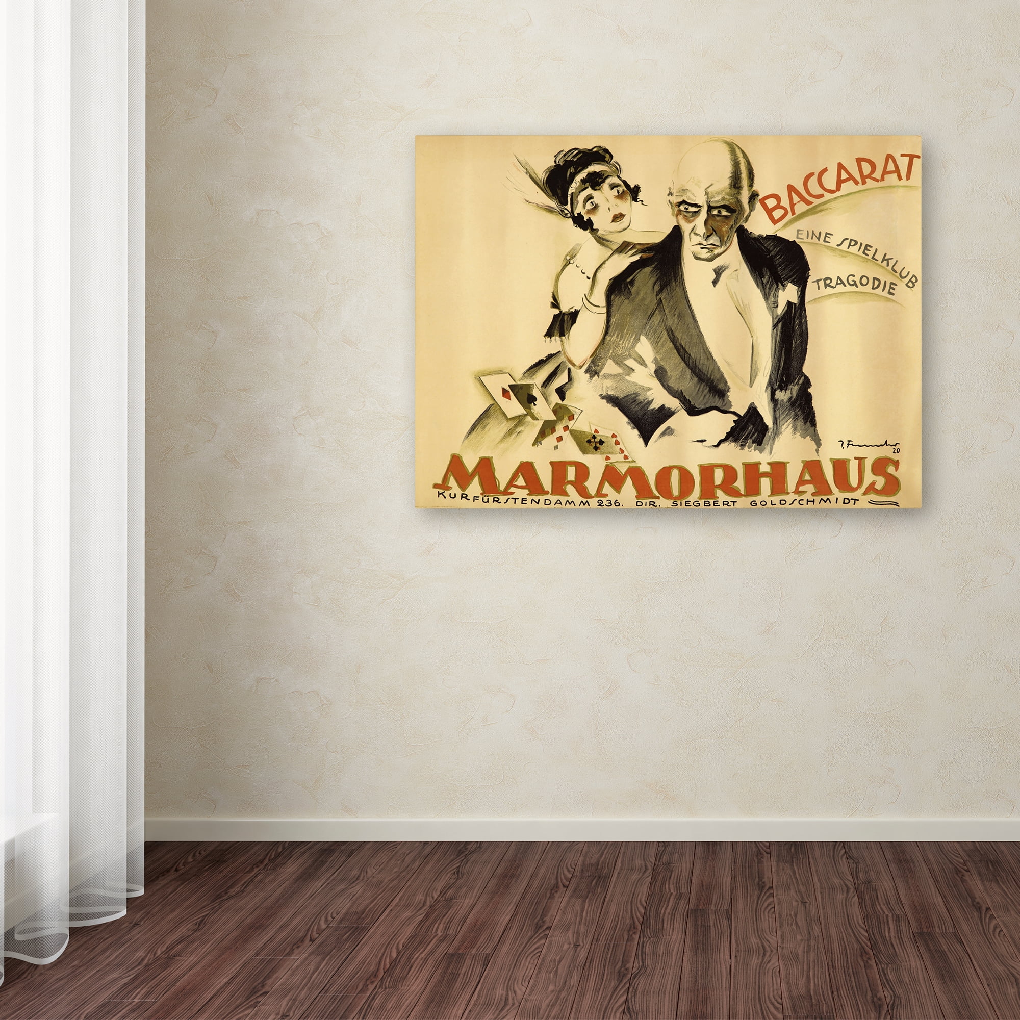 Trademark Fine Art 'Baccarat' Canvas Art by Vintage Apple Collection