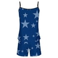 thumbnail image 3 of Sexy Pijama Conjunto para las Mujeres Gradiente Eslinga sin Mangas Tanque Empalme Pantalones Cortos Casual Pijamas Conjunto, Poliéster, 3 of 5