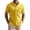 #06 Yellow 【Mix & Match: Choose Your Favorites】, variant on Men's Casual Button Up Shirt Polyester Blend | Short Sleeve Stand Collar With Breathable Fabric Beach Shirt | Sun Protection Vacation Tops Comfortable Daily | Zenithor,Black L