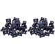 thumbnail image 1 of Soportes de tornillo para montaje en sillines, bases para bridas, 23 mm x 16 mm, 60 unidades, color negro, 1 of 8