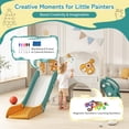 thumbnail image 4 of 12 in 1 Toddler Slide, NEORIVER Kids Indoor Slide for Toddlers 1-3 Years Old, Toddler Indoor Playground with Drawing Board, Golf Set, Ring Toss, Basketball Hoop and Storage, 4 of 7