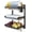 Black-3 Tier-Wall Mount, variant on Black 2 Tier-Wall Mount Stainless Steel Dish Drying Rack Kitchen Organizer